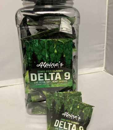 LE Alpine Delta-9 Gummy 25mg 5.99 - 50ct Display