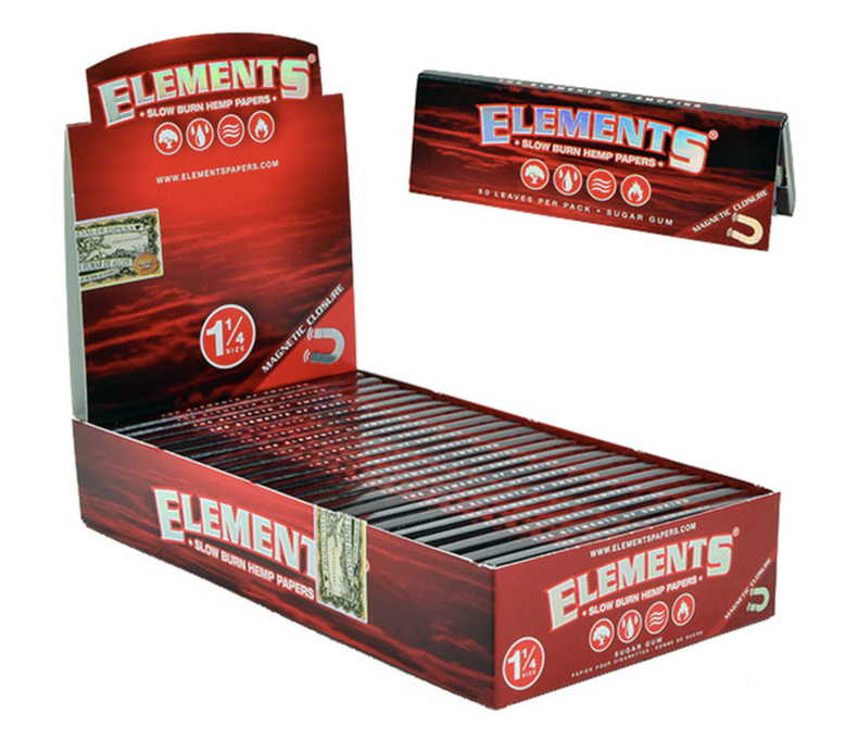 Elements Slow Burn H Papers 1.25 1.99 - 25ct Display