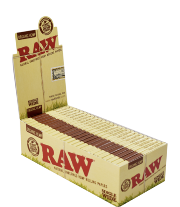 Raw Organic H Single Wide 1.99 - 25ct Display