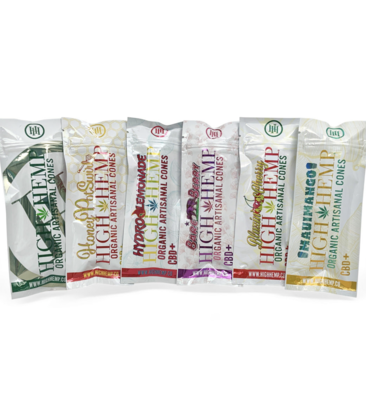 High Hemp Organic Cones 2ct 2.49 - 15ct Display