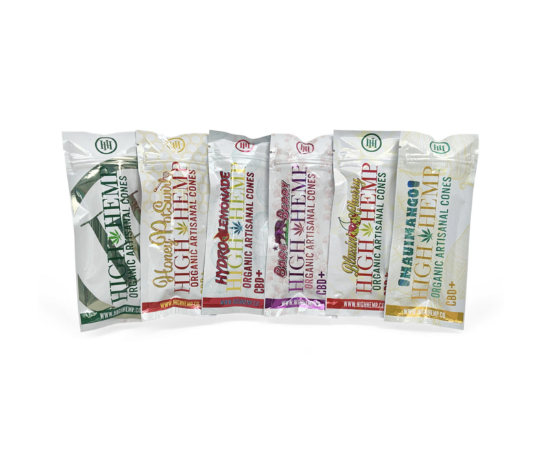 High Hemp Organic Cones 2ct 2.49 - 15ct Display