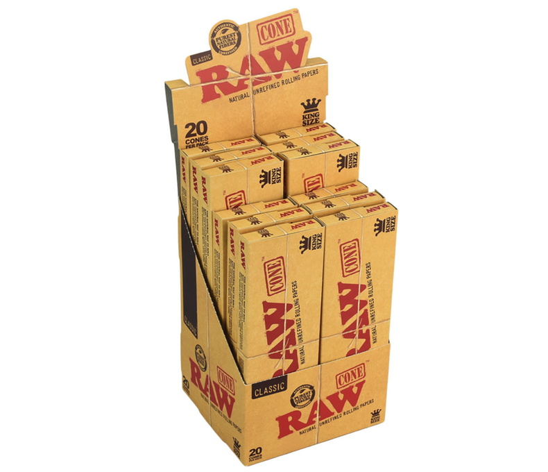 Raw Classic Cone KS 20pk 7.99 - 12ct Display