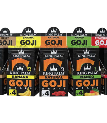 King Palm Goji Wrap 4pk 3.99 - 15ct Display