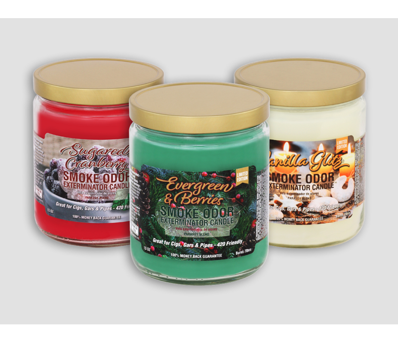 Smoke Odor Candles 13oz 8.99 - 12ct Display