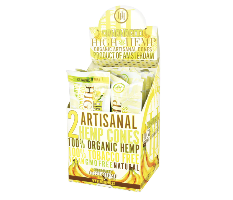 High Hemp Organic Cones 2ct 2.49 - 15ct Display