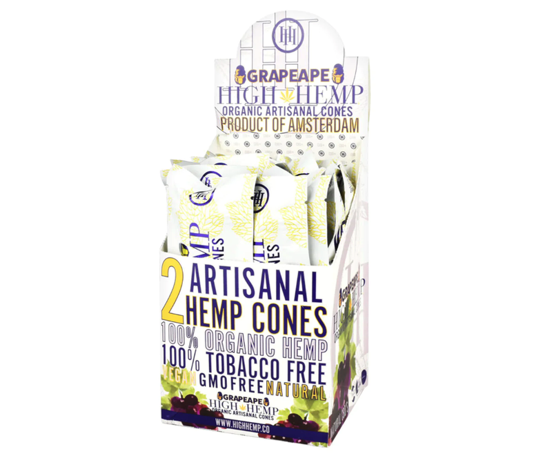 High Hemp Organic Cones 2ct 2.49 - 15ct Display