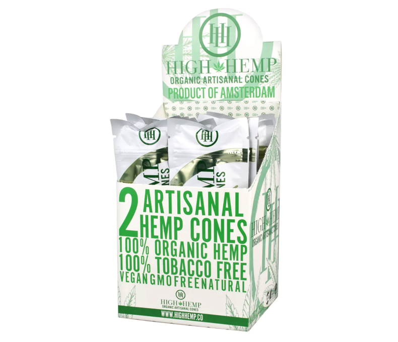 High Hemp Organic Cones 2ct 2.49 - 15ct Display