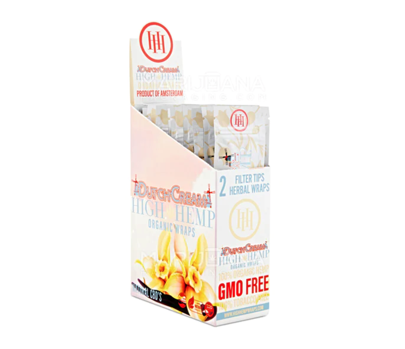 High Hemp Wraps 2ct 1.25 - 25ct Display