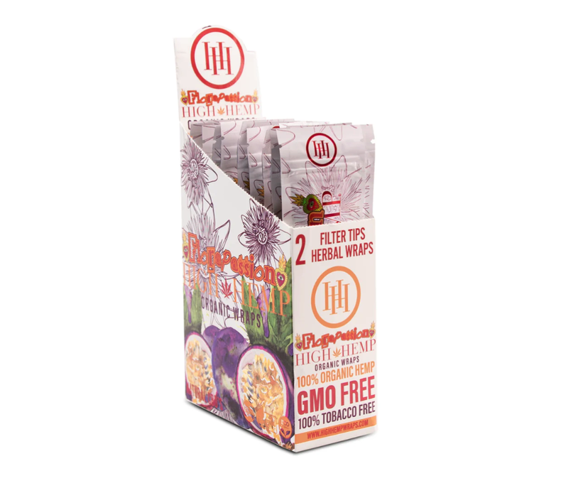 High Hemp Wraps 2ct 1.25 - 25ct Display