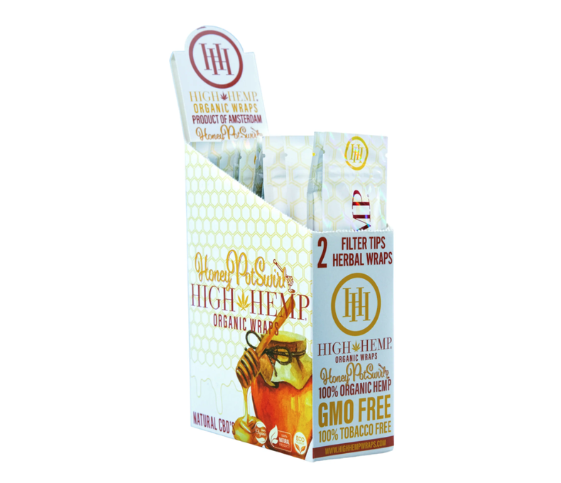 High Hemp Wraps 2ct 1.25 - 25ct Display