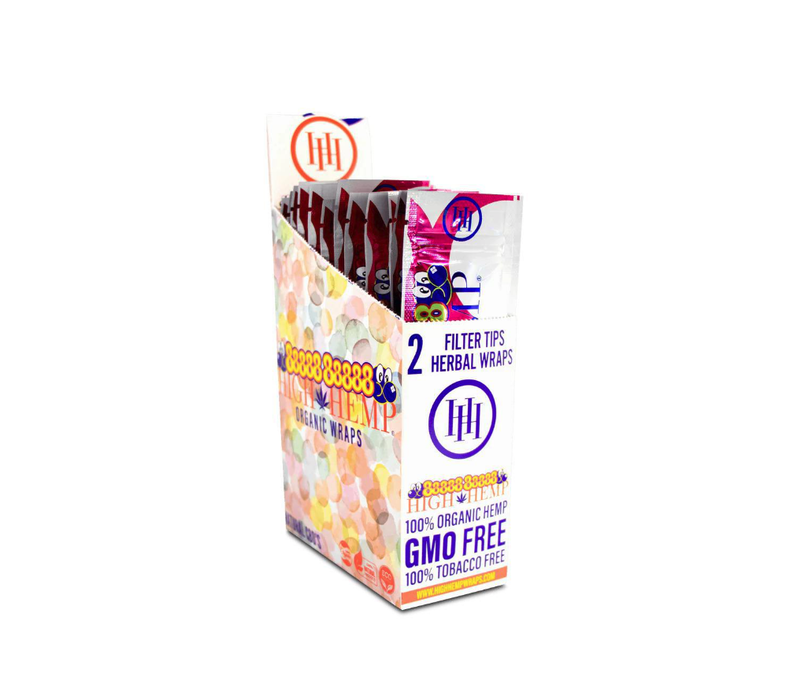 High Hemp Wraps 2ct 1.25 - 25ct Display