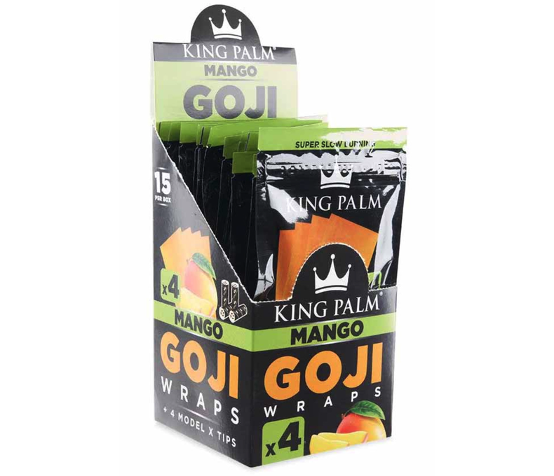 King Palm Goji Wrap 4pk 3.99 - 15ct Display