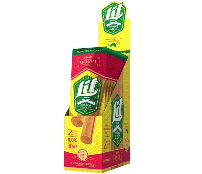 Lit Culture H Wraps 2pk 0.99 - 25ct Display