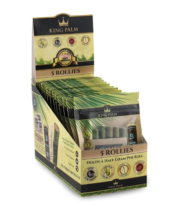 King Palm Rollies 5pk 4.99 - 15ct Display