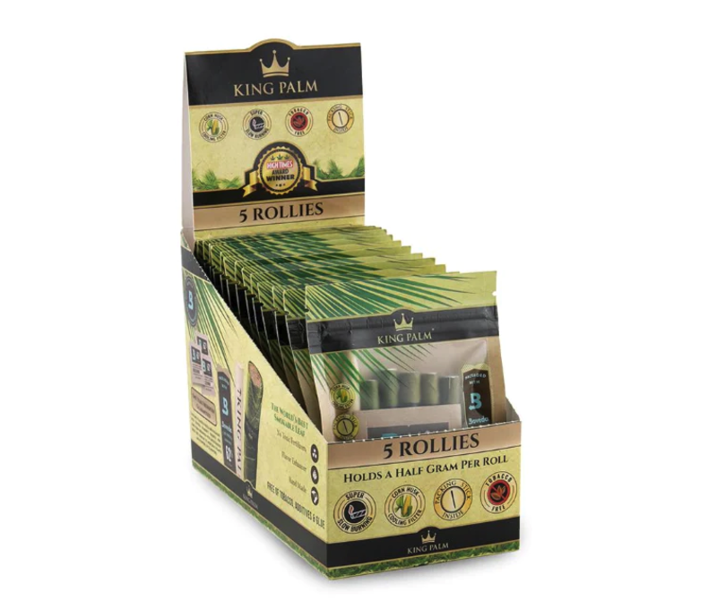 King Palm Rollies 5pk 4.99 - 15ct Display