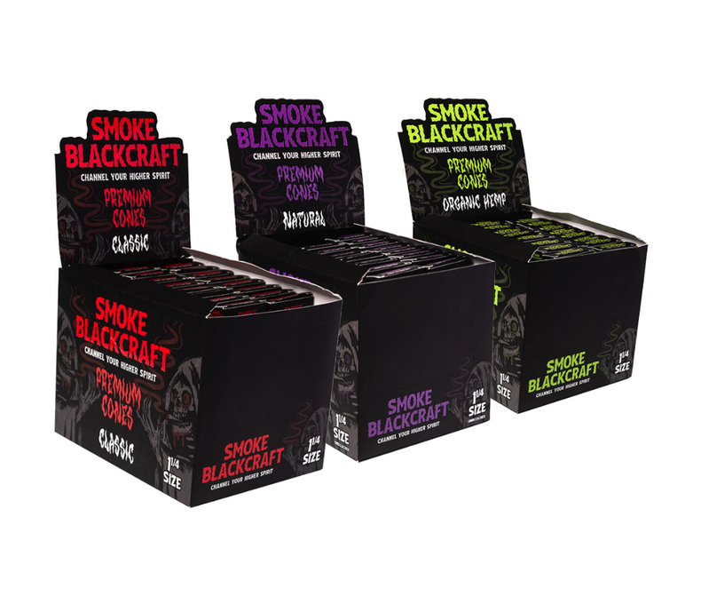 BlackCraft Cones 1.25 6pk 2.99 - 24ct Display