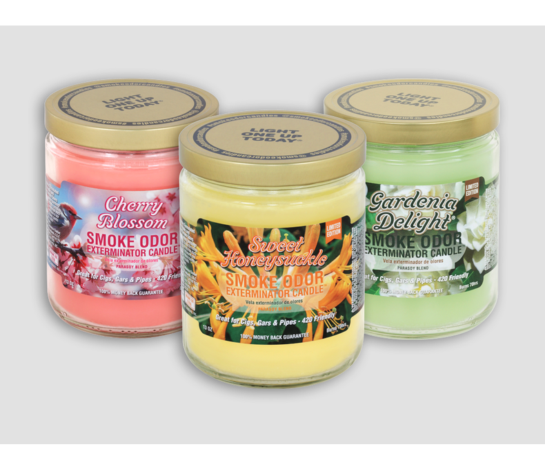 Smoke Odor Candles 13oz 8.99 - 12ct Display