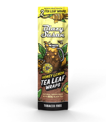 Blazy Susan Honey Lemon Tea Leaf Wraps 2pk 1.99 - 25ct Display