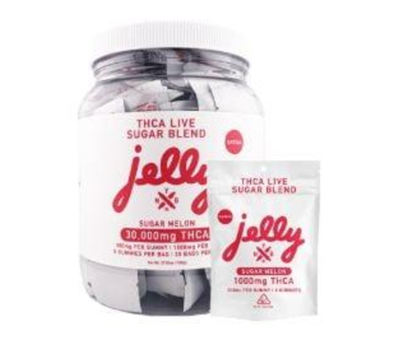 LE NYB Jelly THCA D8 Gummies 5ct 7.99 30ct Display - Sugar Melon (Sativa)