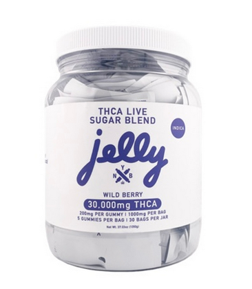 LE NYB Jelly THCA D8 Gummies 5ct 7.99 30ct Display - Wild Berry (Indica)