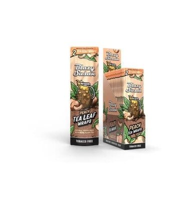 Blazy Susan Peach Tea Leaf Wraps KS 2pk 1.99 - 25ct Display