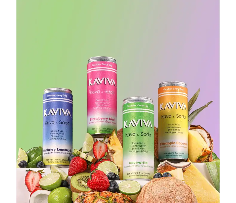 CM Kaviva Kava Soda 7.99 - 4ct Display