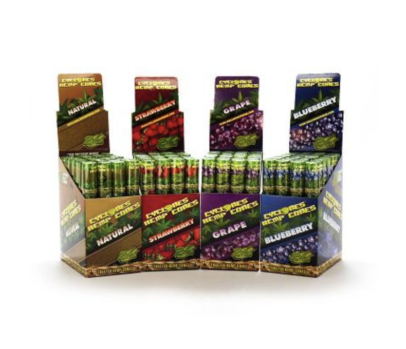 Cyclones Hemp Cones 2ct 0.99 - 24ct Display