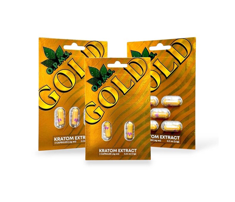 OPMS Gold Kratom Capsules