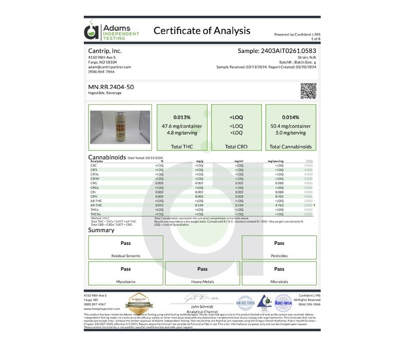 Cantrip THC Soda 50mg