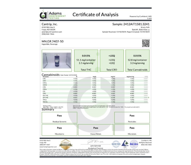 Cantrip THC Soda 50mg