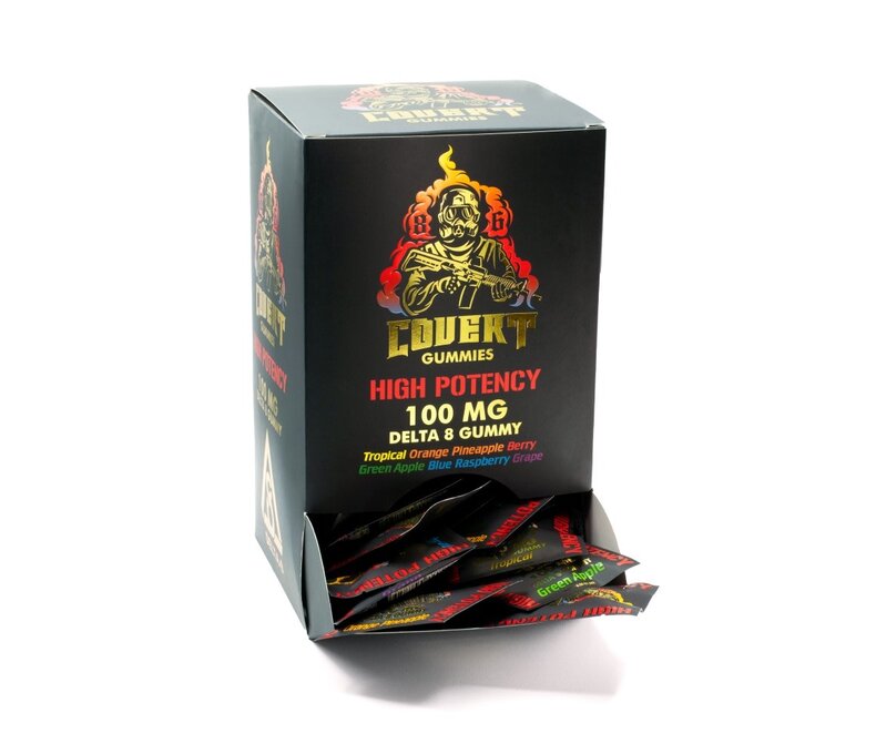 LE Covert Delta-8 Gummy 100mg 6.99 - 100ct Display