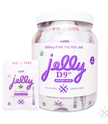LE NYB Jelly D9xp LR Gummies 4ct 5.99 - 30ct Display * - Mystery Fruit