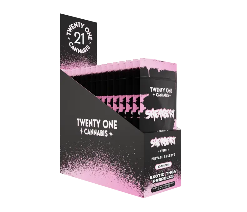 LE Twenty One Canna THCA Preroll 2ct 14.99 - 15ct Display  -