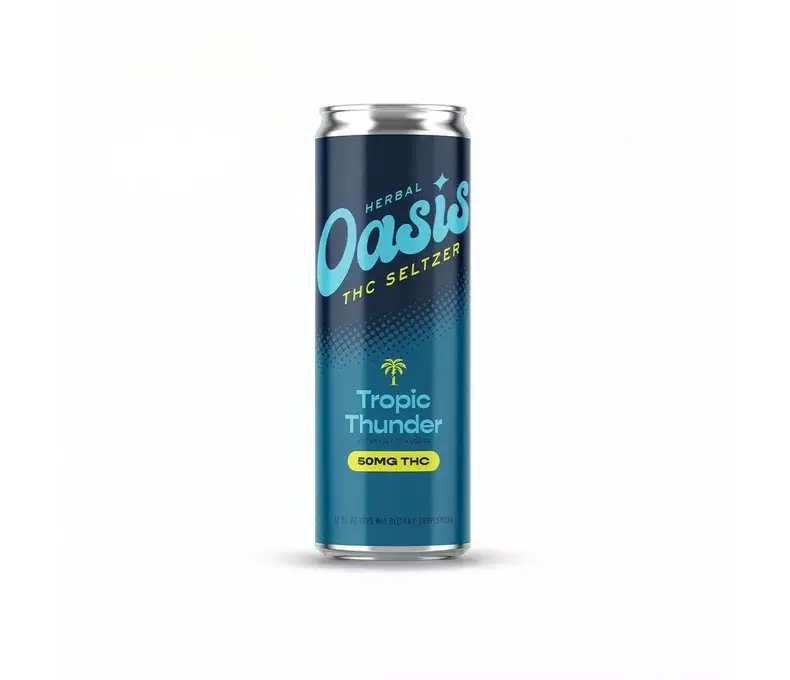 LE Oasis Seltzer 50mg 12oz 12.99 - 4ct - Tropic Thunder