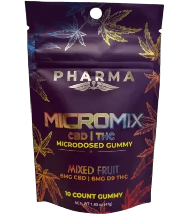 LE Pharma D9/CBD Micromix Gummies 12mg 10pk 16.99 - Mixed Fruit