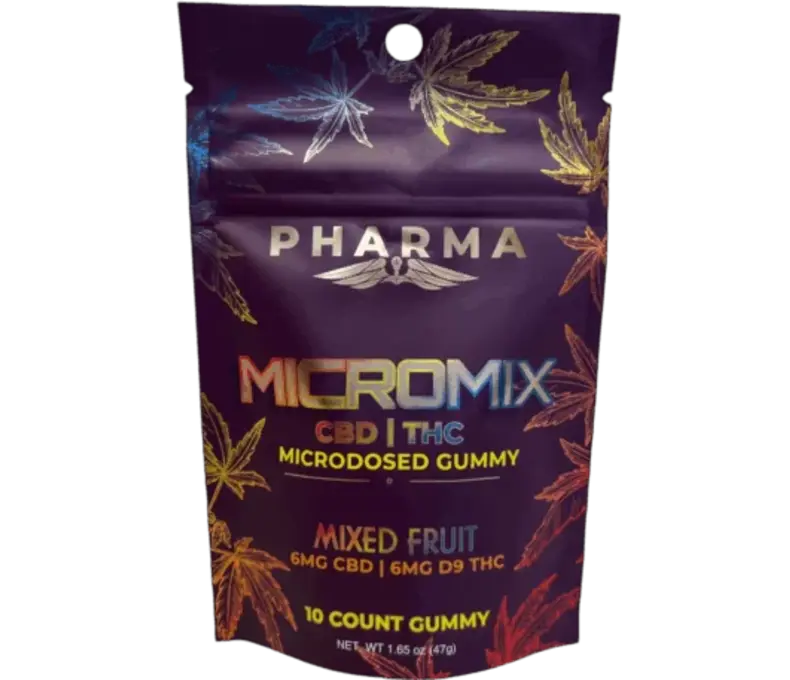 LE Pharma D9/CBD Micromix Gummies 12mg 10pk 16.99 - Mixed Fruit