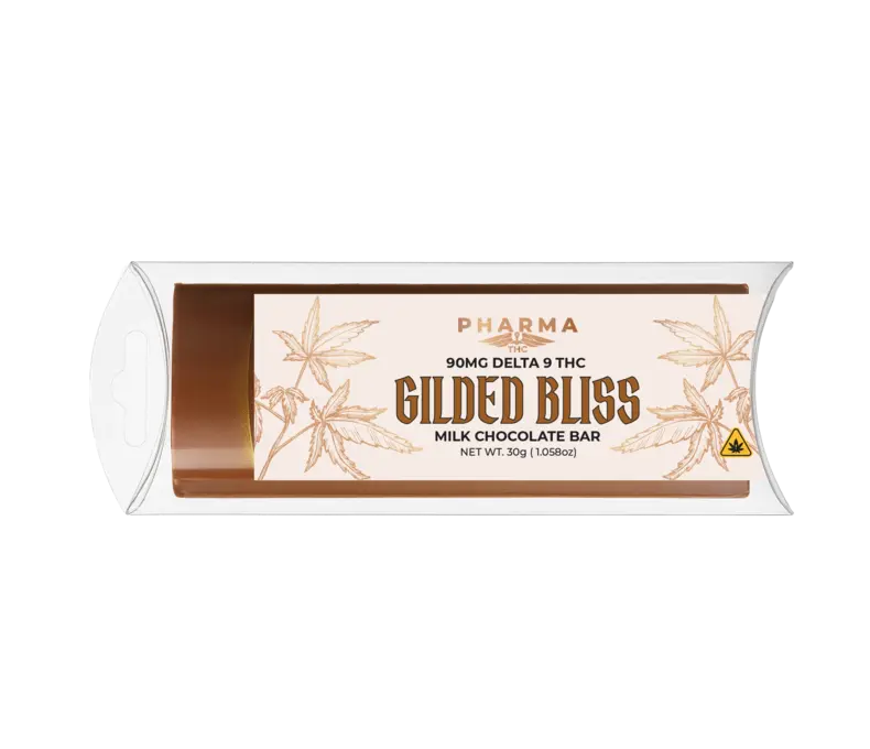 LE Pharma D9 Guilded Bliss Bar 90mg 15.99 Milk Chocolate