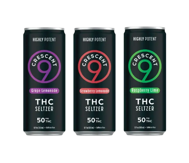 LE Crescent 9 50mg Seltzer * - 4ct Display