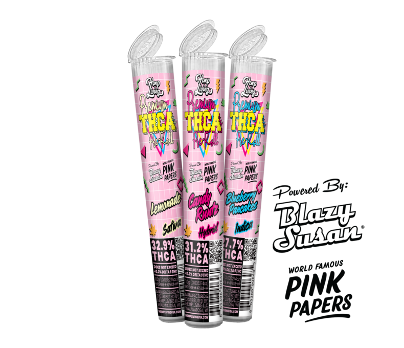 LE HL x Blazy Susan THCa Preroll 1g 9.99 - Pink - 10ct Display