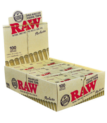 Raw Tips - Perfecto Cone 100pk 9.99 - 6ct Display