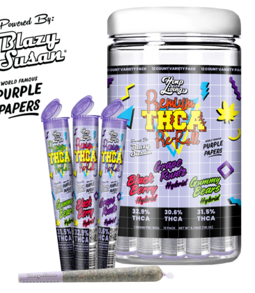 LE HL x Blazy Susan THCa Preroll 1g Purple - Hybrid Mix 9.99 - 12ct Display