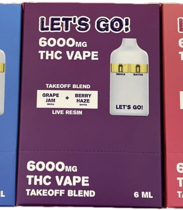 LE NYB Jelly D8 Dispo Let's Go 6K 6ml - 5ct Display
