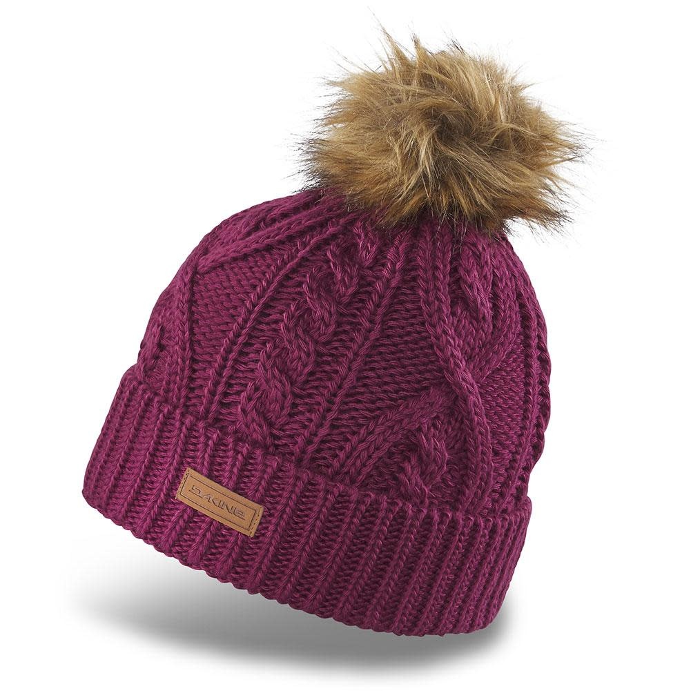 スノーボード V2 Candy Beanie BROWN NAVY Dakine Kelsey Pom Beanie - Bluebird Mountain Sports