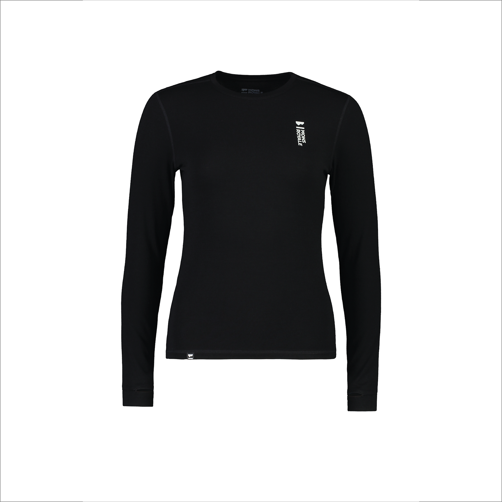 Mons Royale Mons Royale Cascade Merino Flex 200 LS Black  ws