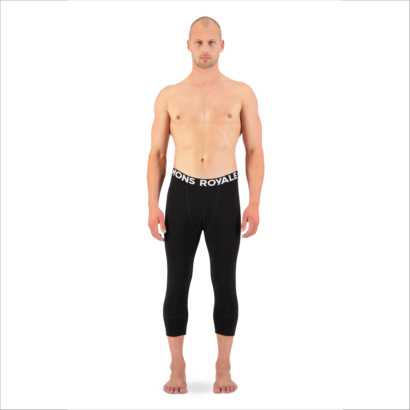Mons Royale Mons Royale Cascade Merino Flex 200 3/4 Legging Black