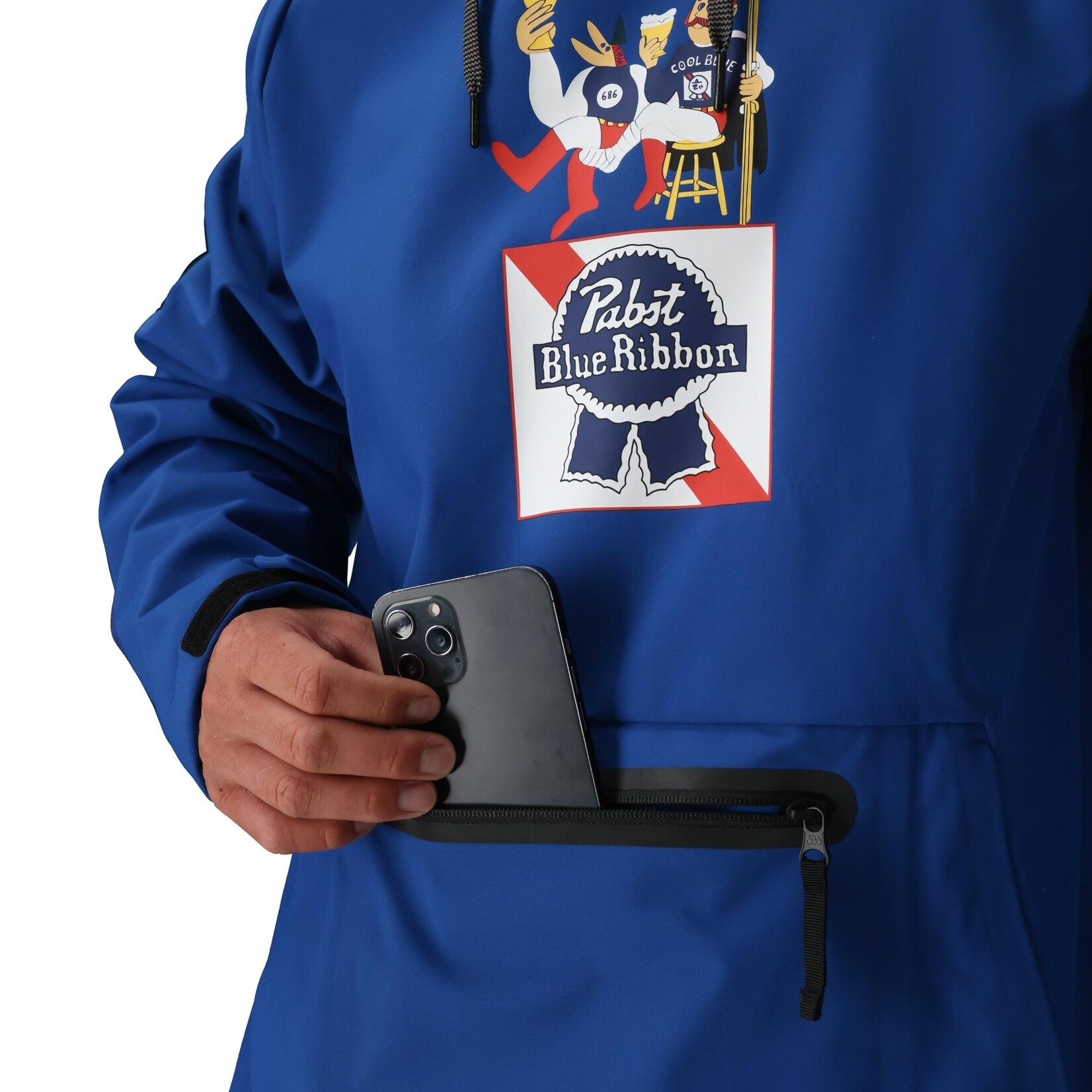 686 686 MENS WATERPROOF HOODY PBRB