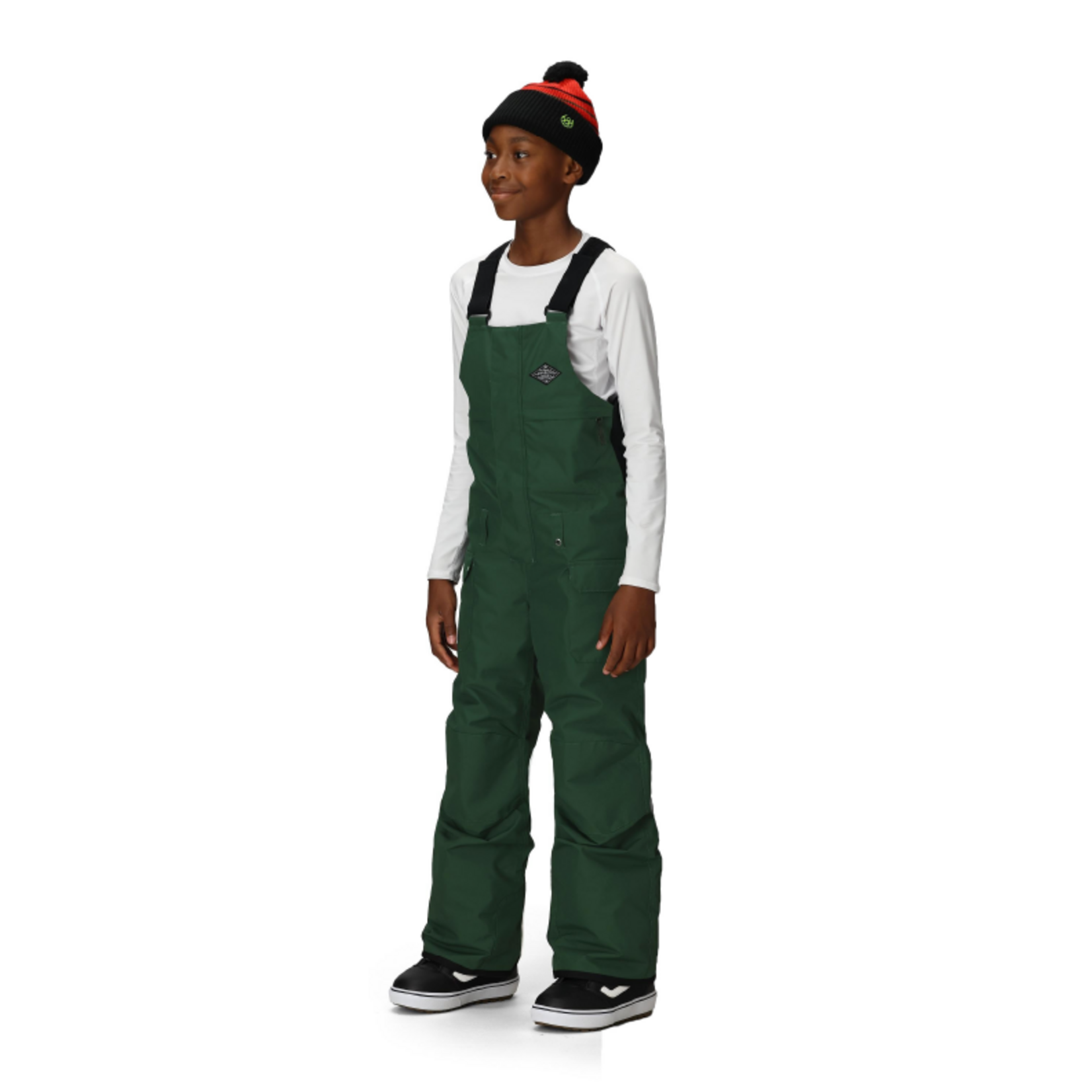 686 686 BOYS FRONTIER INSULATED BIB MOSS