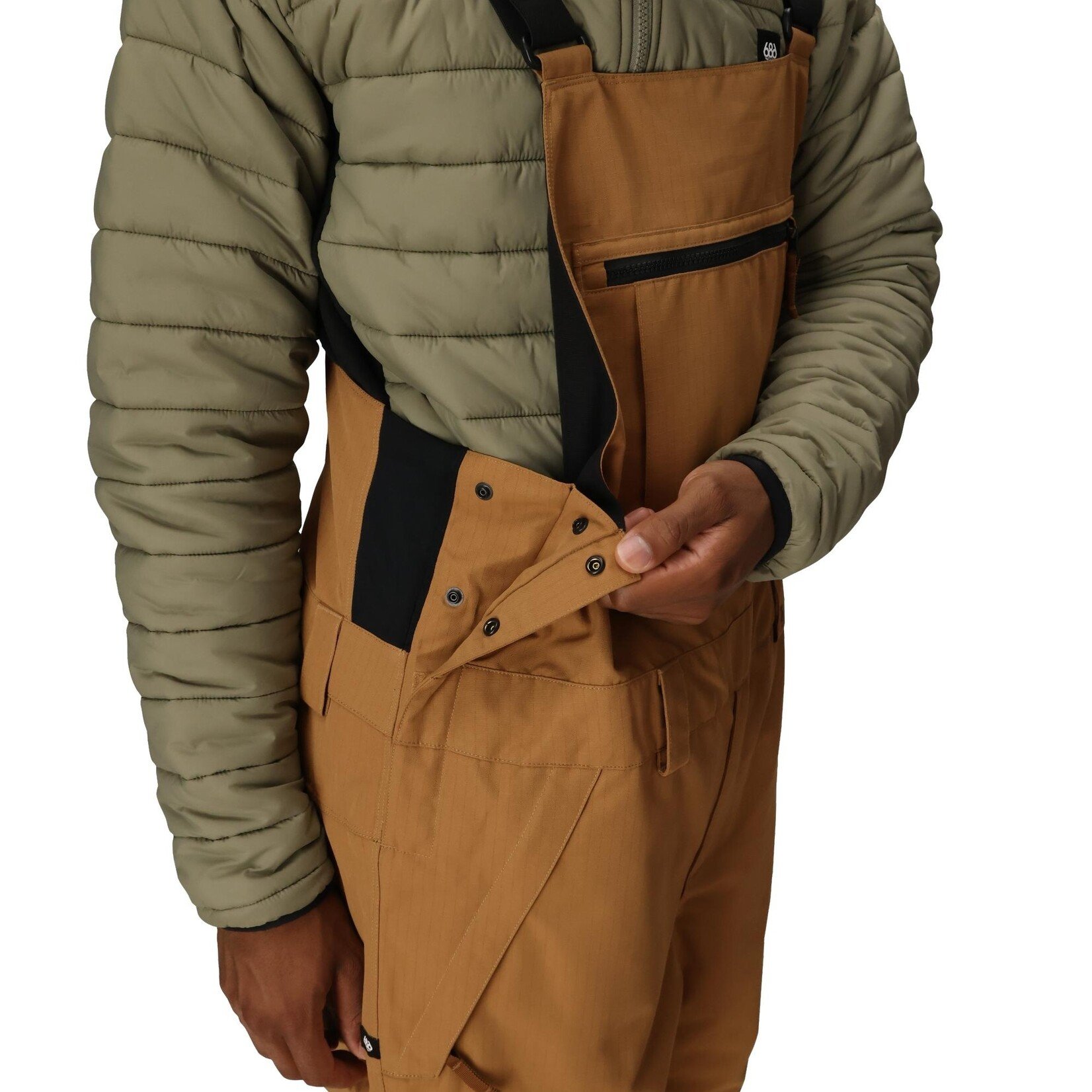 686 686 MENS HOT LAP INSULATED BIB CARB