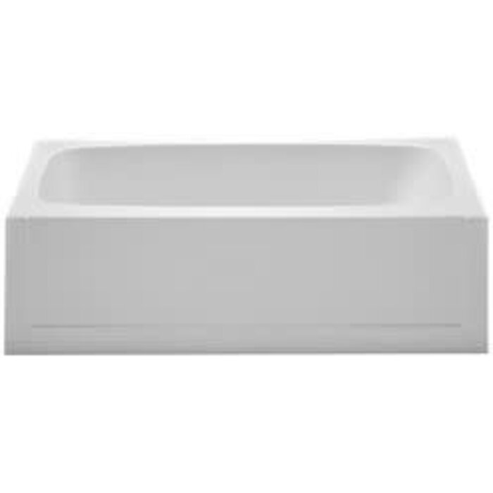 FSR01 \ TUB FIBERGLASS 54x27x15" RH DRAIN WHITE