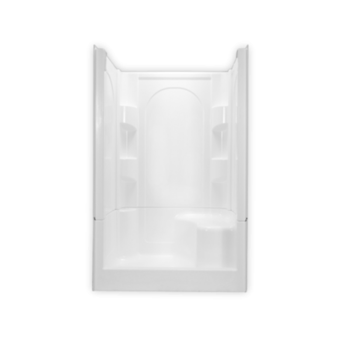 Clarion Bathware 4S30LS \ 48x36 AcrylX  ArmorCore 4PC SHOWER WH LH DRAIN RH SEAT EZ